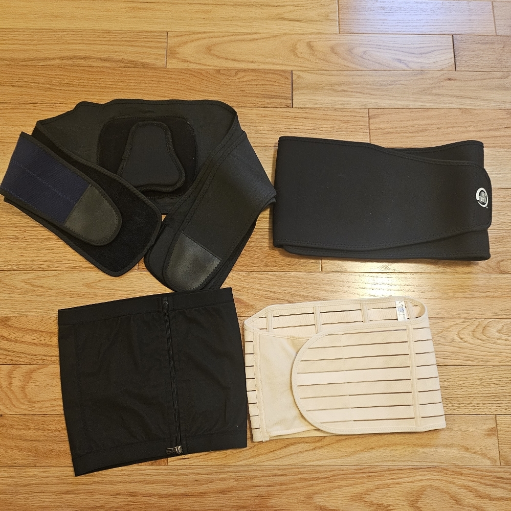 4pcs Waist Trainer Belly Burner back support